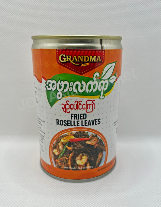 Grandma Fried Roselle Leaves ချဥ်ပေါင်ကြော်