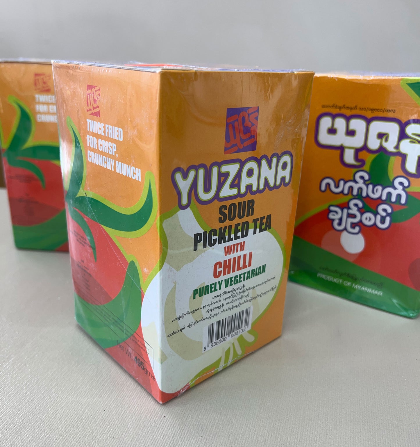 Yuzana Sour Pickled Tea Box Net wt. 495 g