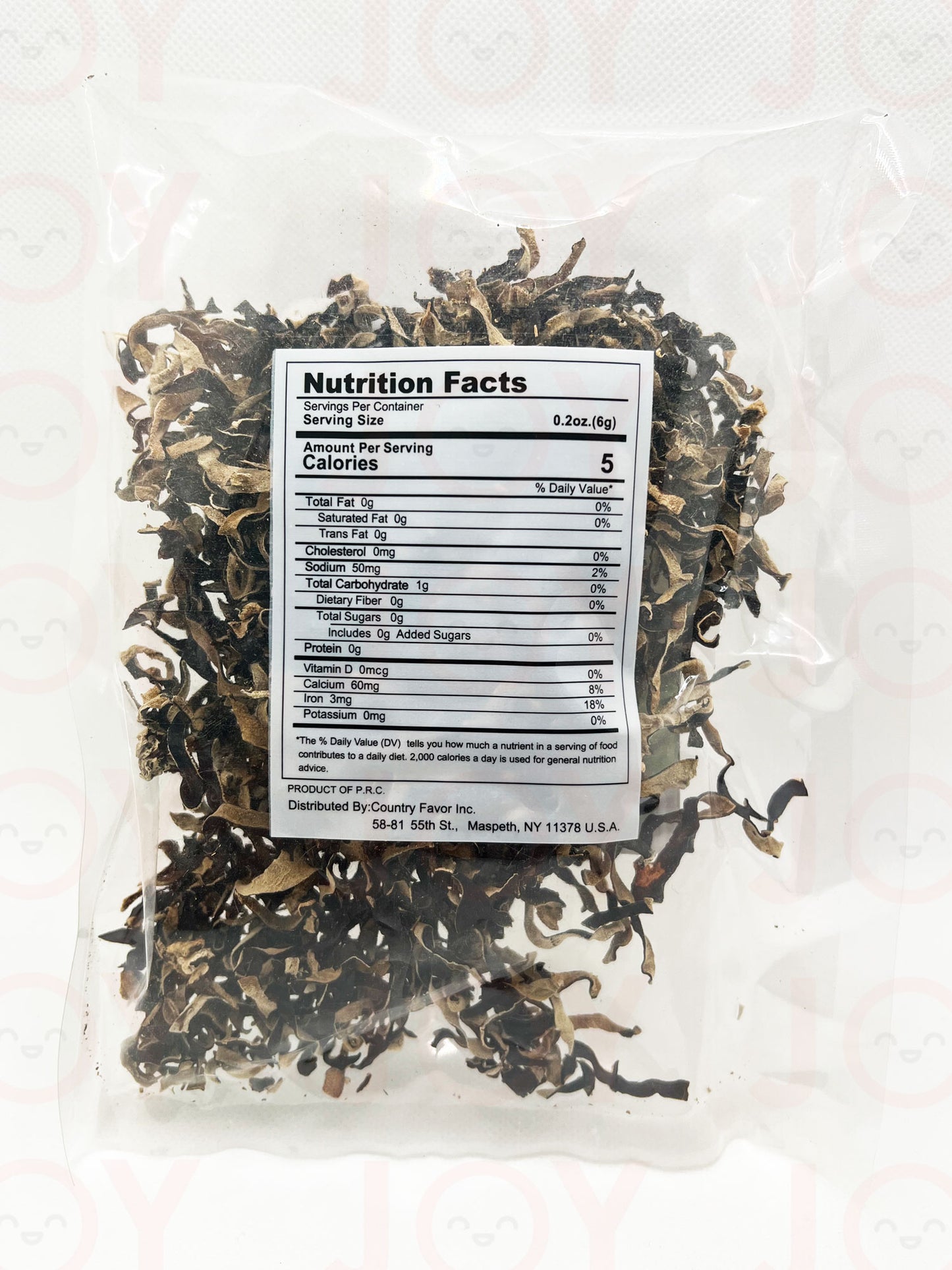 Dried Sliced Black Fungus 2.5 oz