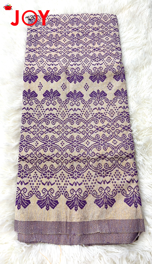 Rakhine Longyi ရခိုင်ချိတ် ငွေချည်/ ရွှေချည်ထိုး