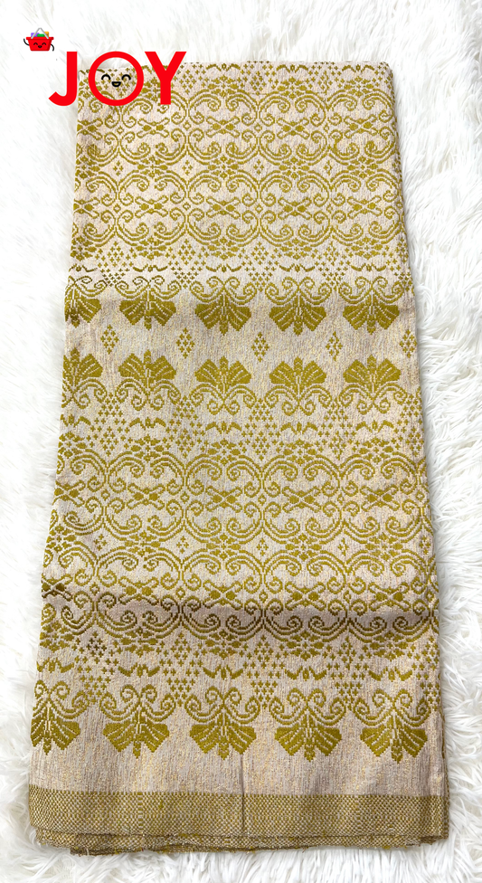 Rakhine Longyi ရခိုင်ချိတ် ငွေချည်/ ရွှေချည်ထိုး